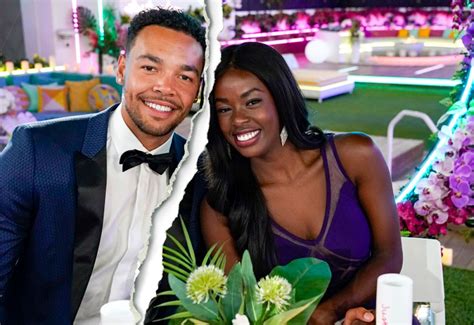 justine and caleb from love island|‘Love Island’ Winners Justine Ndiba, Caleb Corprew Split